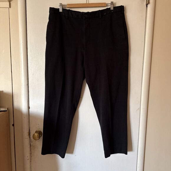 Uniqlo Smart Ankle Pants 2-Way Stretch Black Patterned 321-453395 | XL 36-39 - Picture 1 of 13